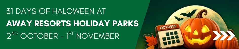 31 Days of Halloween at Away Resorts Holiday Parks including Sandy Balls, Mill Rythe and Whitecliff Bay